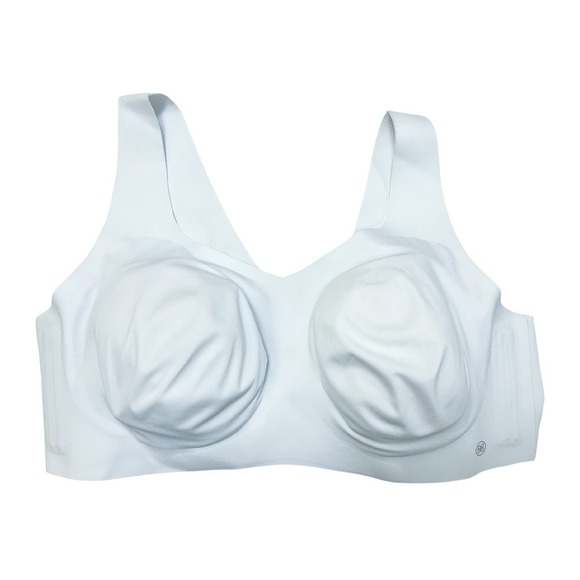 HoneyLove SoftForm Bra 2X White Wireless Seamless Pullover V‎ Neck Comfort - Picture 4 of 8